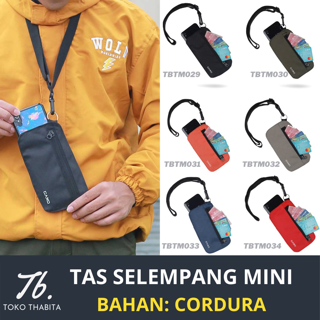 Toko Thabita Tas Selempang Gantung Dompet Sako Wallet HP Kartu Kunci Leher Terma Tali Mini Slingbag