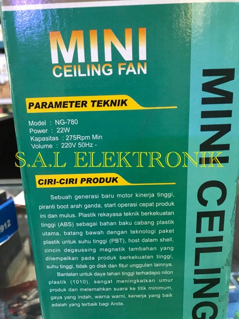 Kipas Angin Gantung Mini Fan Nagasaky 780 / 770