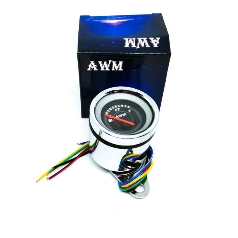 Speedometer Amper bensin led jarum / Fuel Meter bensin analog led 12 volt universal motor