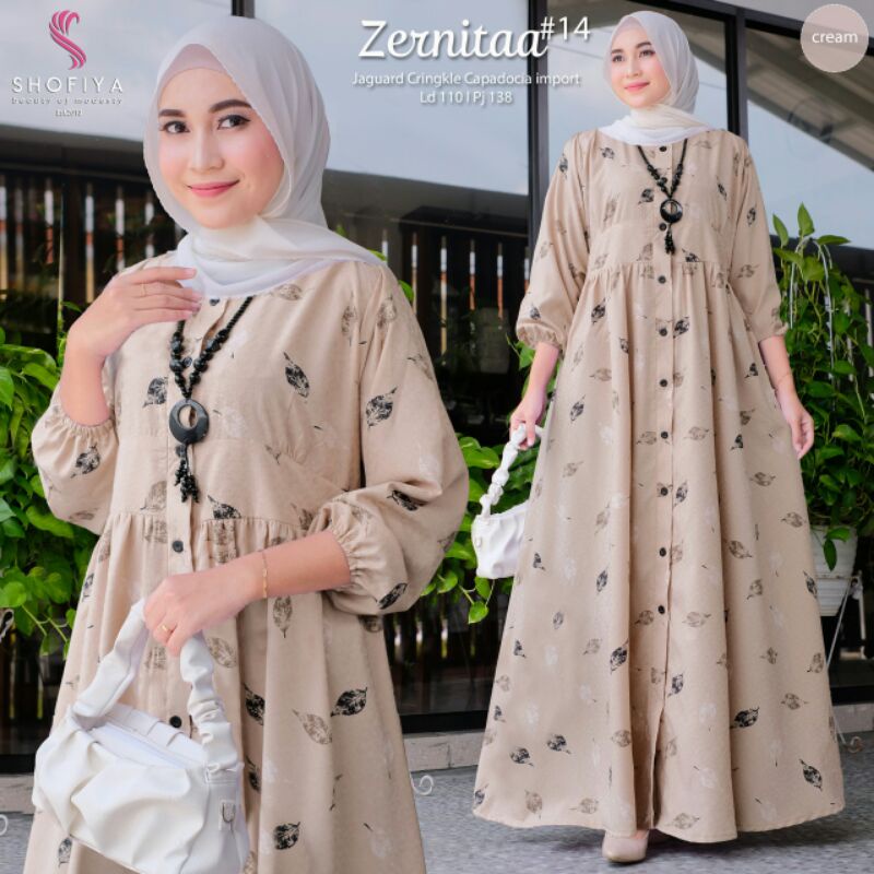 ZERNITA Series Midi Dress Ori by Shofiya