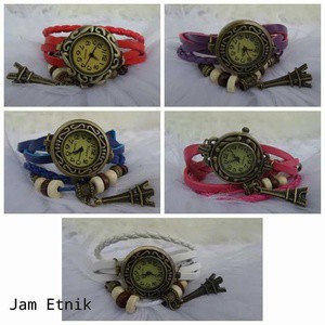 FREE ONGKIR  Jam Tangan Tali Gelang Tribal Vintage Etnik /Jam etnik /Jam tribal TERMURAH SHOPEE