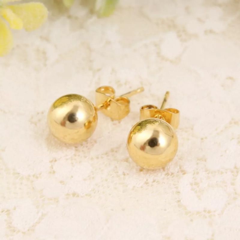 Anting Bulat Polos XUPING Emas Wanita