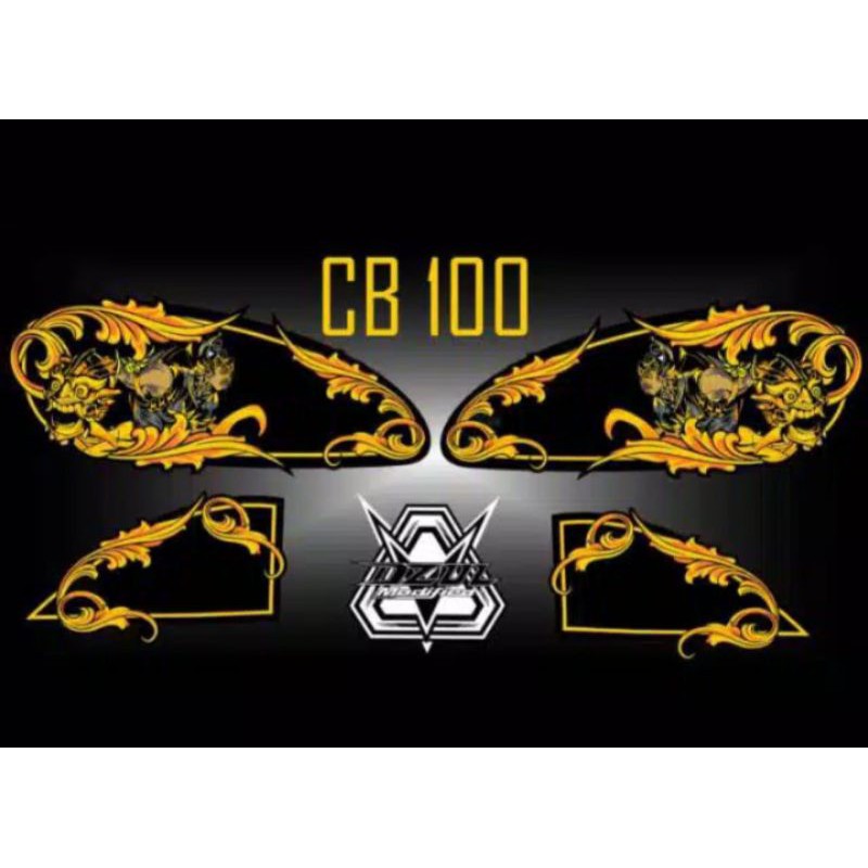 striping variasi cb 100 design batik