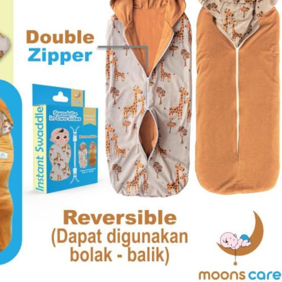 ❆ SNI Dita Moonscare Bedong Bolak Balik Instan Bayi Motif Bedong Bedong Bayi Kain Spandek Grosir Dan