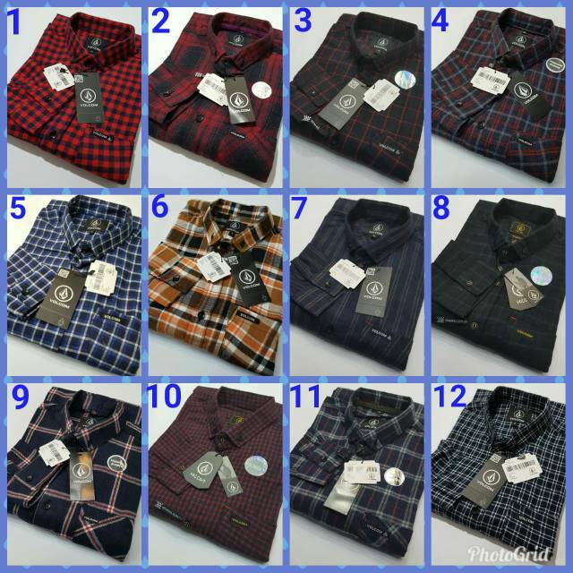 KEMEJA FLANEL LENGAN PANJANG VOLCOM