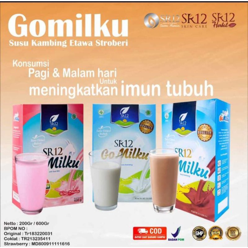 

SR12 GO MILKU SUSU ETAWA TERBAIK / GOMILKU SUSU KAMBING KUALITAS TERBAIK
