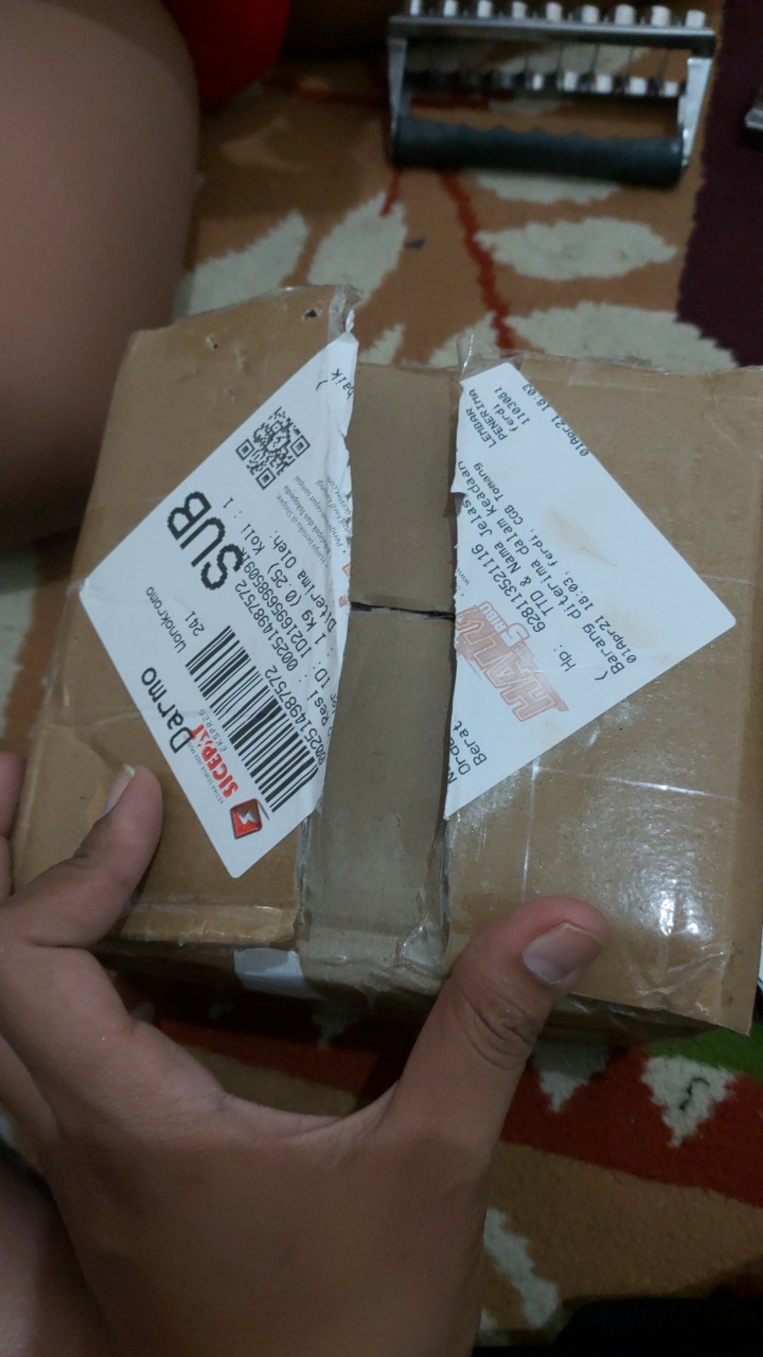 Stiker Toples Thankyou Ekonomis 5 X 18 Cm ( Kiri Kanan)