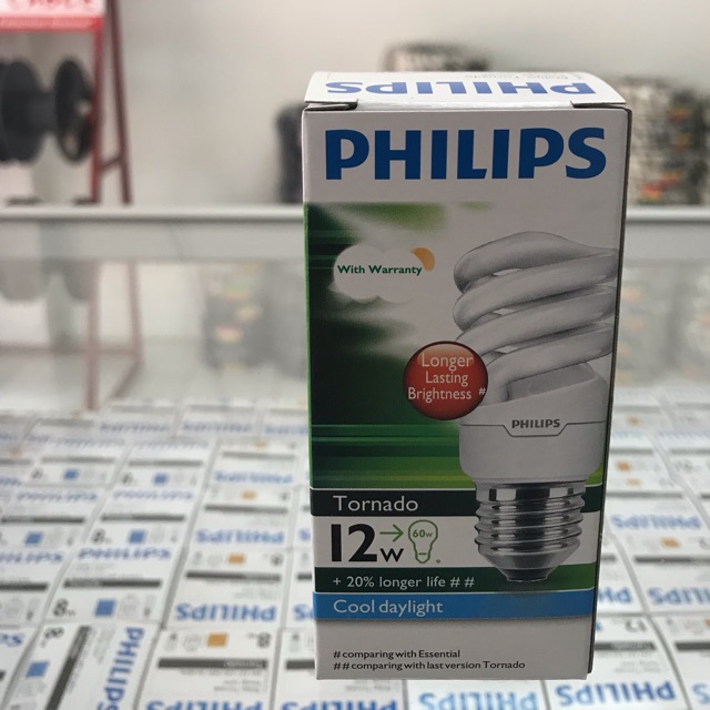 PHILIPS LAMPU TORNADO 12 WATT / 15 WATT