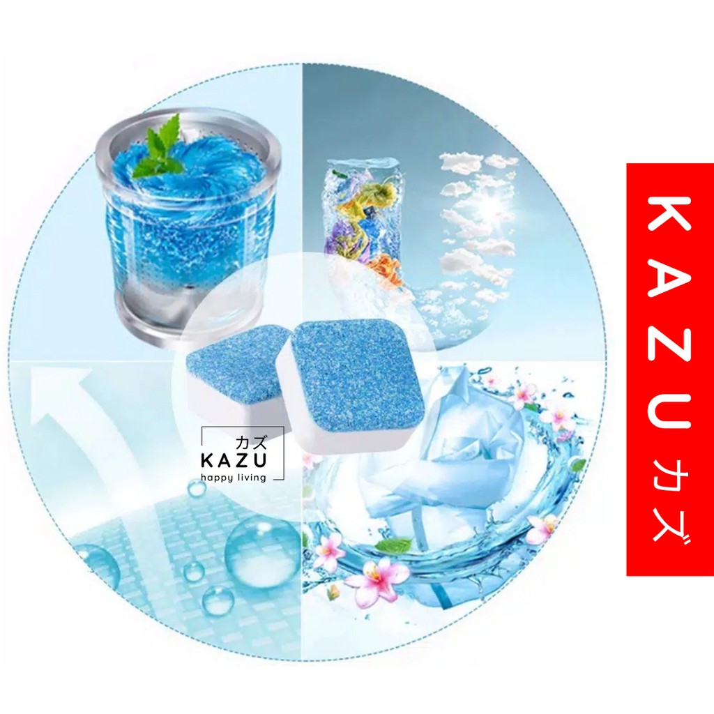 KAZU KHC102 Tablet Pembersih Mesin Cuci / Deep Cleaning Washing Machine /Pembersih Tabung Mesin Cuci