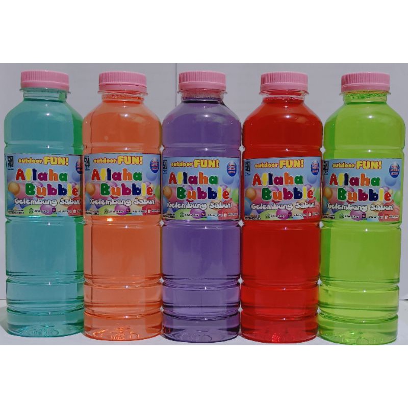 Aflaha Bubble - Isi Ulang Gelembung Balon Sabun /Refill Gelembung Sabun / Balon Bubble 350 Ml