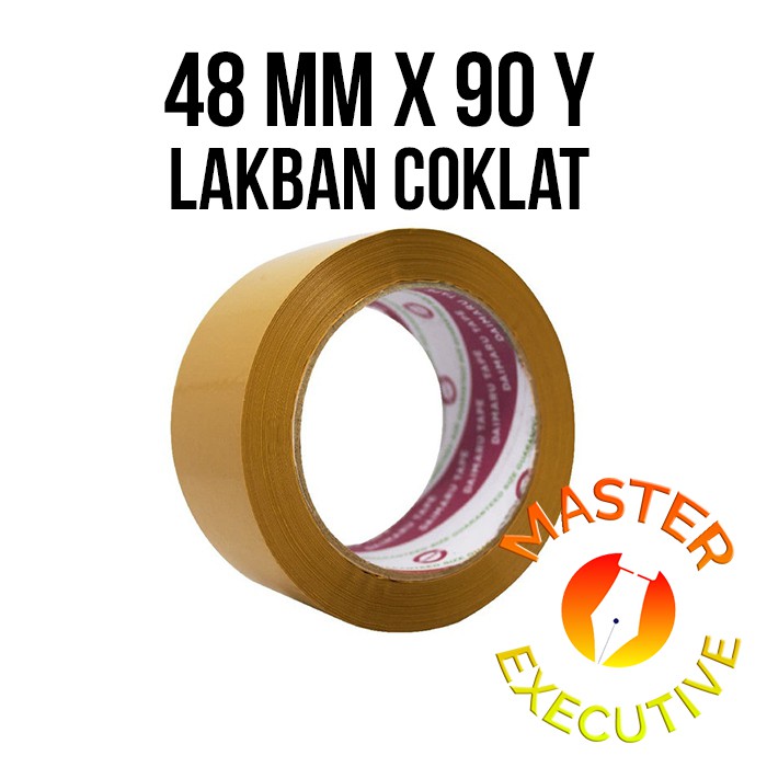 [Roll] Lakban Coklat Daimaru 90 Yard / OPP Tape / Plakban Isolasi Solatip