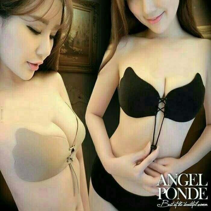 Wing bra push up angel strapless wings bh lingerie tali Wanita gym top