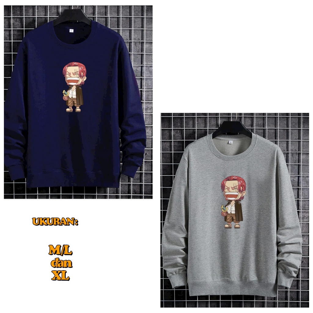 MUKZHOP - BAJU SWEATER SHANKS ONEPIECE / sweater kece / distro / fashion pria / terbaru / terlaris