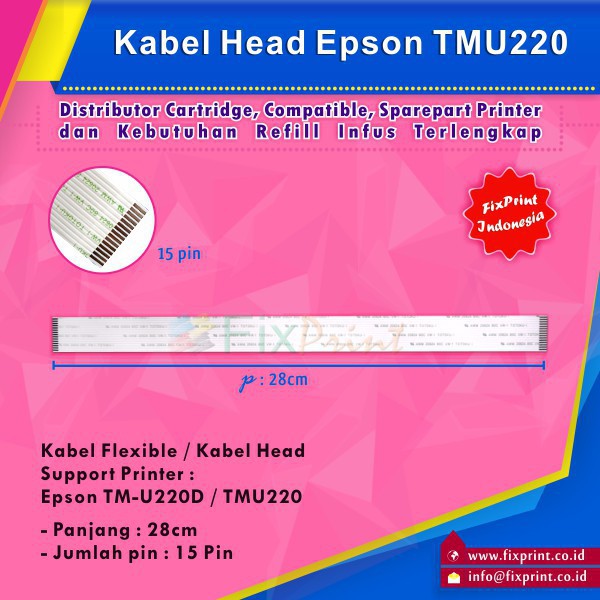 Kabel Head Epson TM U220D TMU220  Cable Flexible TMU220 tmu 220 Murah