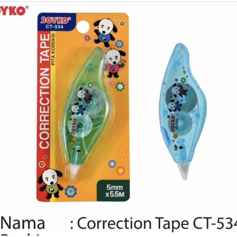 

Correction Tape / Tip ex kertas Joyko CT 534