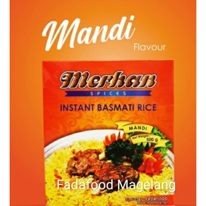 

Merhan original beras basmati bumbu Mandi 500g (beras basmati instan)