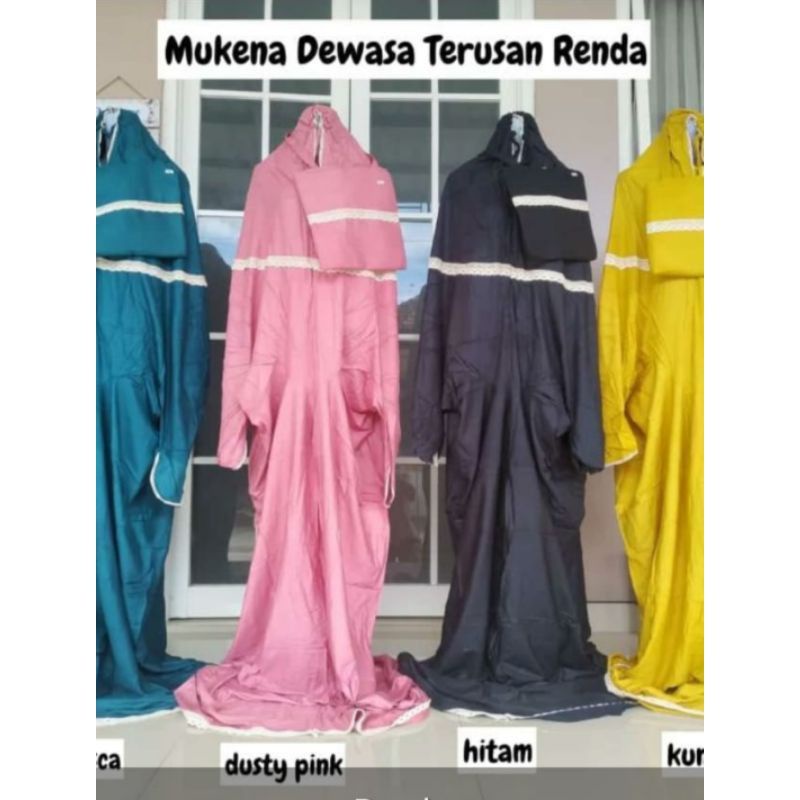 MUKENAH JUMBO TERUSAN DEWASA BAHAN RAYON PREMIUM