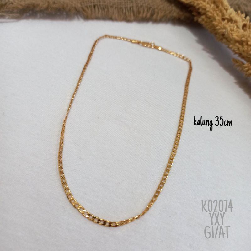 Kalung Anak Yaxiya Rantai 35cm warna Gold K02074