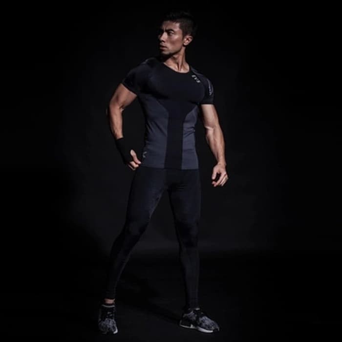 EXPOWER EVS COMPRESSION SHORT SLEEVE TOP MALE LENGAN PENDEK