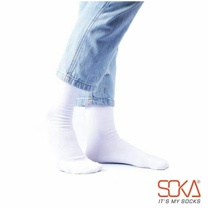 Kaos Kaki SOKA Original - Size M Basic Polos (Tanpa Jempol)