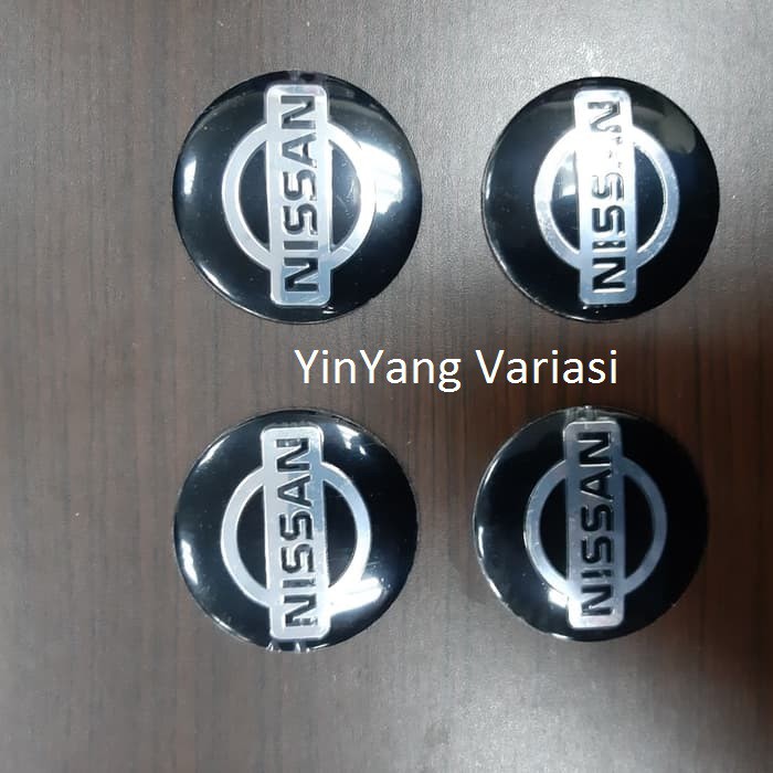 Tutup Dop Mobil Logo NISSAN Hitam
