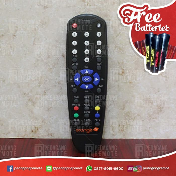RET-226 Remot / Remote / Receiver Parabola OrangeTv / Orange TV Ori / Original