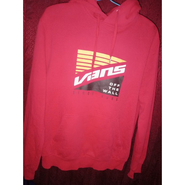 Jaket vans off the wall outlet merah