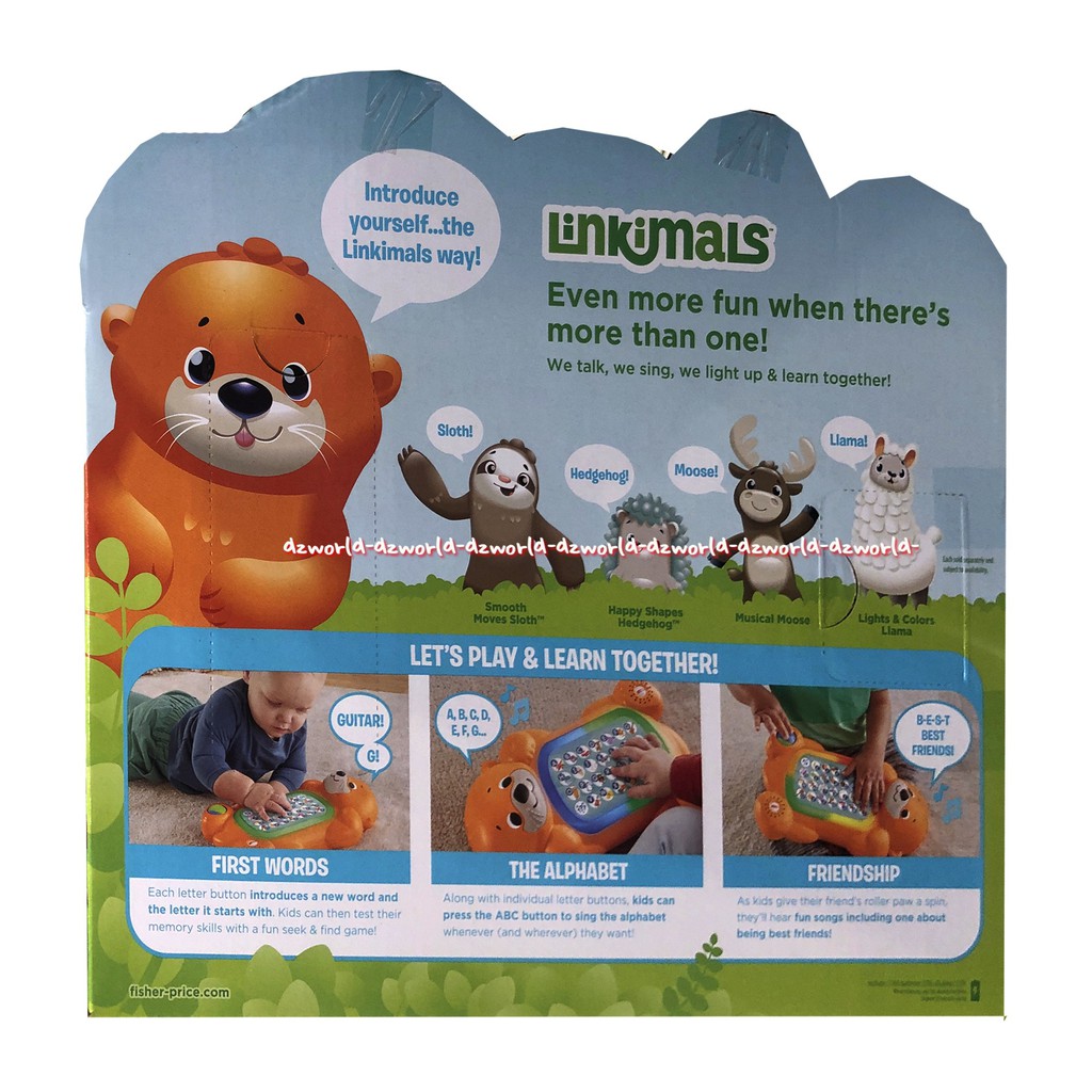 Fisher Price Linkimals A to Z Otter Mainan Bayi Belajar Mengenal Huruf