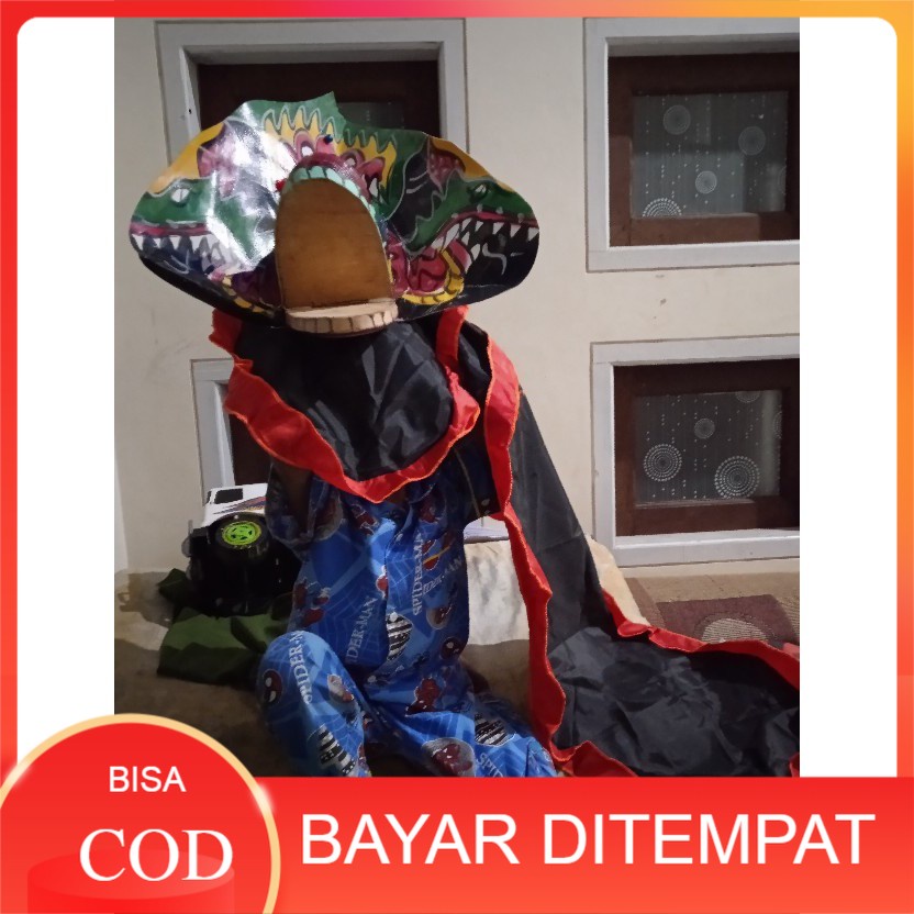 Barongan Devil Jumantoro Anak2 umur 10 Santer asli Kayu Randu Ponorogo set Kemul Barong Reog Jaranan