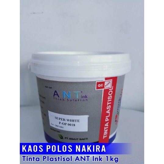 

Tinta Plastisol ANT Ink / Cat Sablon Plastisol White 1 kg