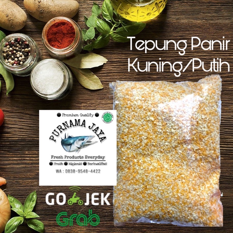 

tepung panir / roti ( kuning / putih )