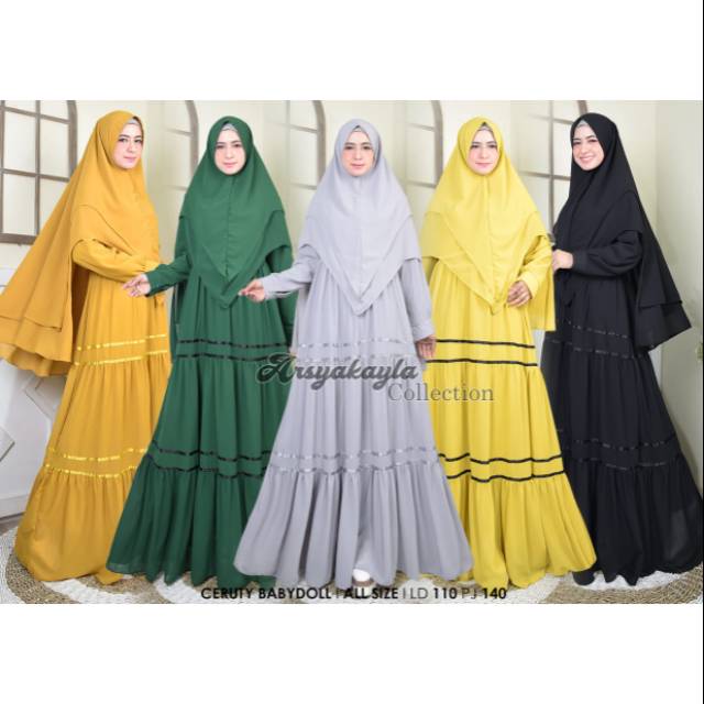 Gamis syar'i 2019Gamis mewah 2019 #gamis terbaru # syar'i ceruty #terbaru #syarimuslimah