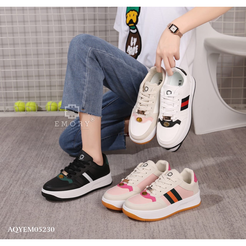 SEPATU SNEAKERS WANITA EMORYSTYLE Axerra  AQYEMO 5230 MARBELAYUK