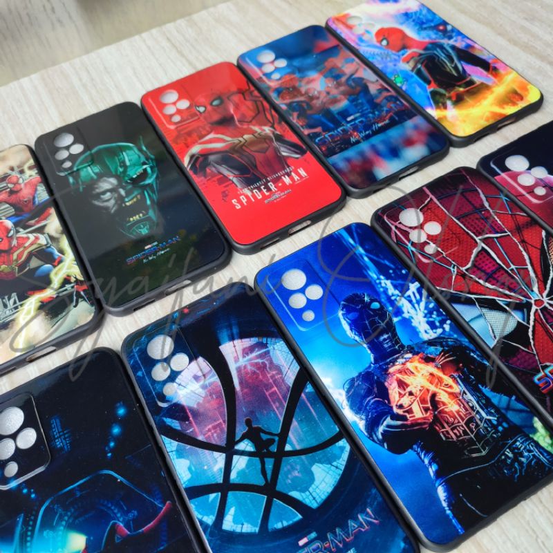 Case Fuze Vivo V21 ( V2066 , V2108 ) / Vivo V21 5G ( V2050 ) Case Karakter Spiderman Gambar Gloosy/mengkilap