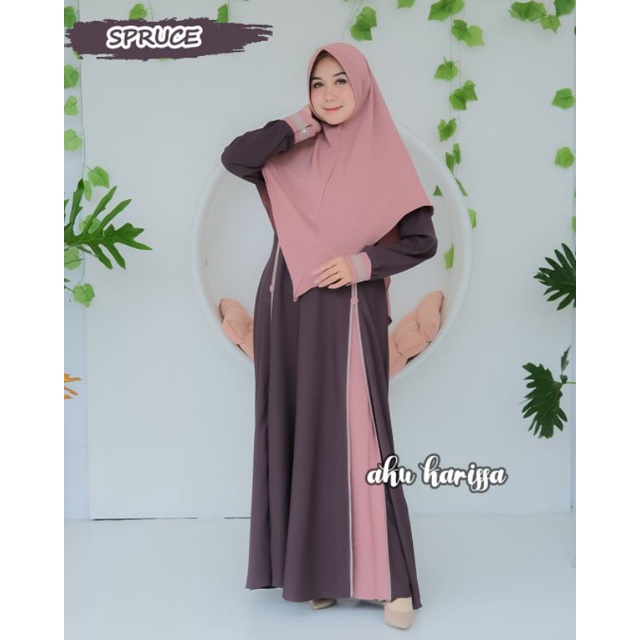 AMEENA Syar'i Ori By AKU KARISSA/Gamis Aku Karissa/Gamis Set Hijab-4