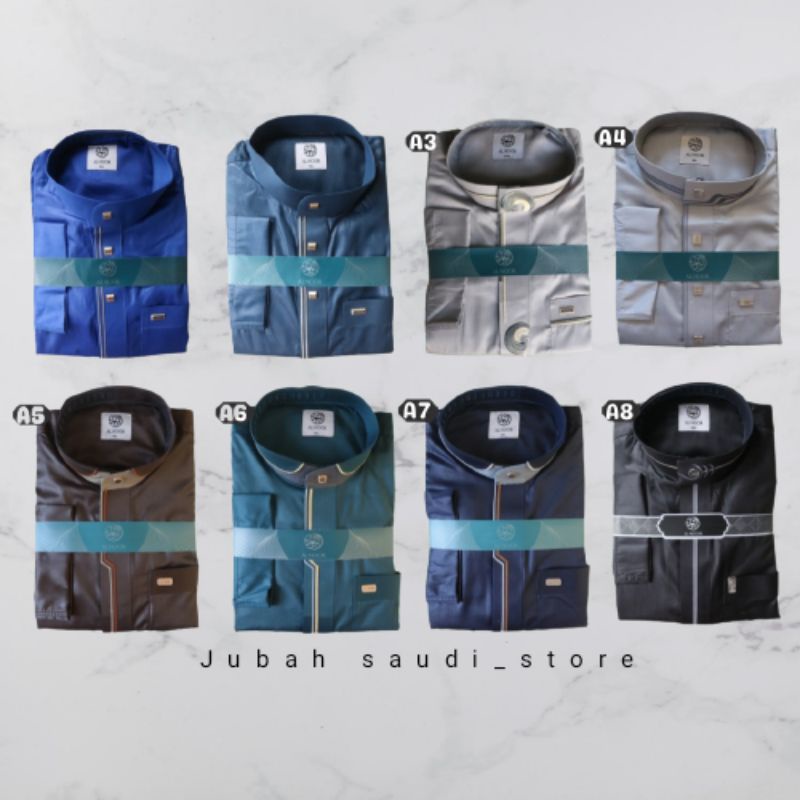 JUBAH AL NOOR BORDIR ~ JUBAH SAUDI ~ JUBAH PRIA POLYSTER