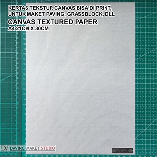 Kertas Tekstur Kanvas  Paving Beton Bahan Maket CANVAS 