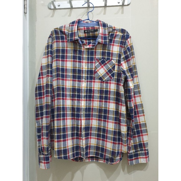 [Preloved] Kemeja Pria Flanel Kotak" Hangten
