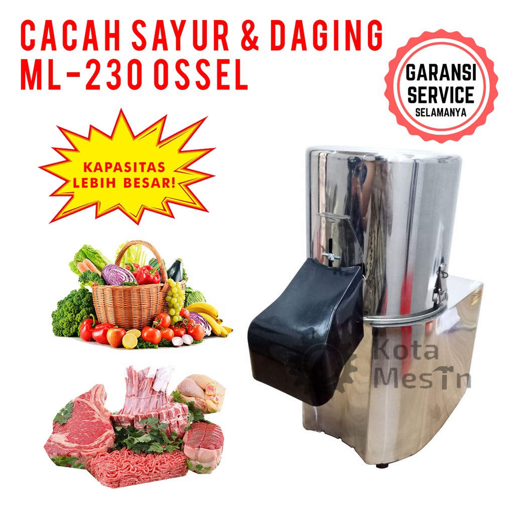 Mesin Cacah Sayur Daging Kapasitas Besar Mesin Cacah Pakan Ternak
