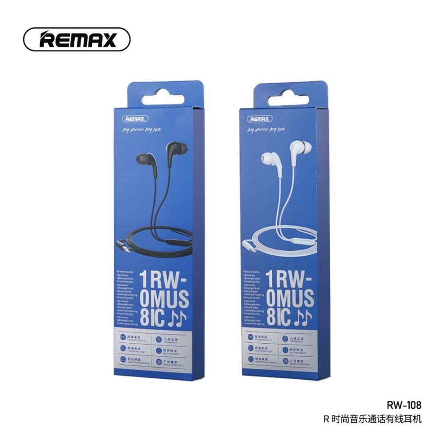 Remax Music Call Wired Earphone RW-108