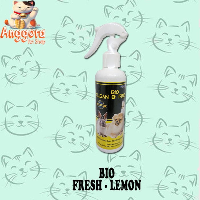 Penghilang bau Pesing &amp; Kotoran Kucing,anjing,kelinci dll Bio clean and Fresh All wangi 250 ml