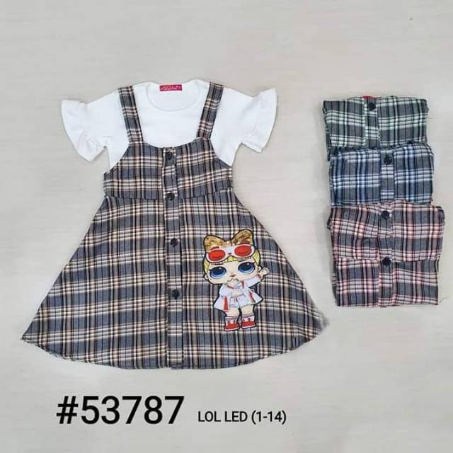 Dress Overall Kotak CATHERINE KIDS with LED