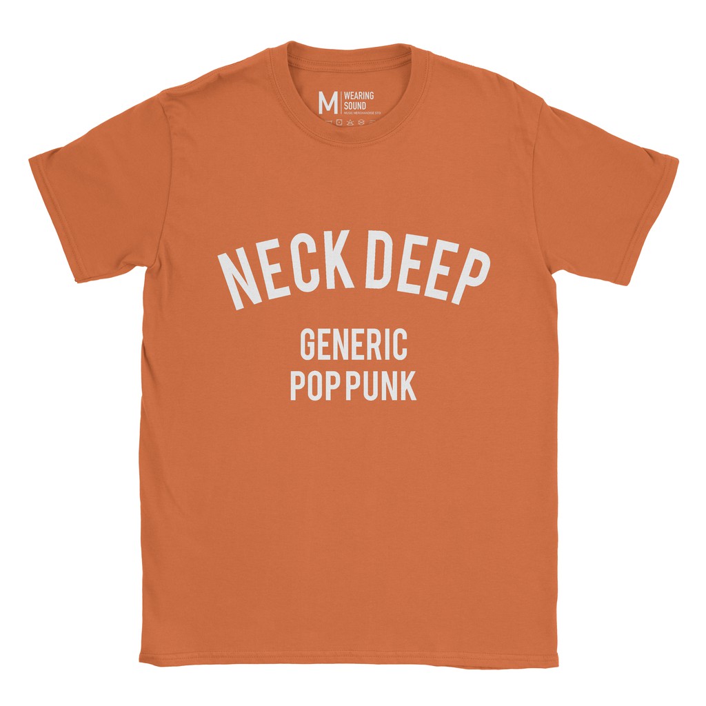 Baju Kaos Band Neck Deep Generic Pop Punk Orange