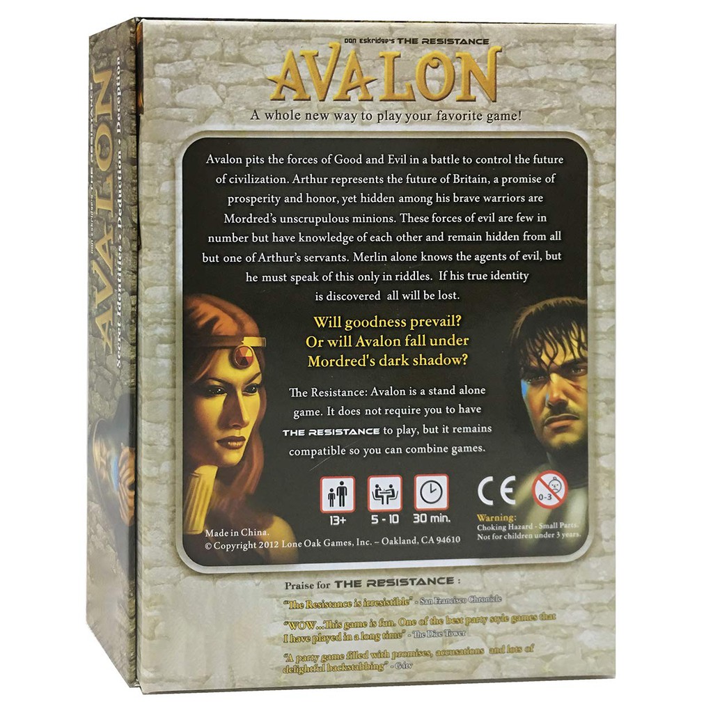 Mainan Board Game Avalon Tahan Lama