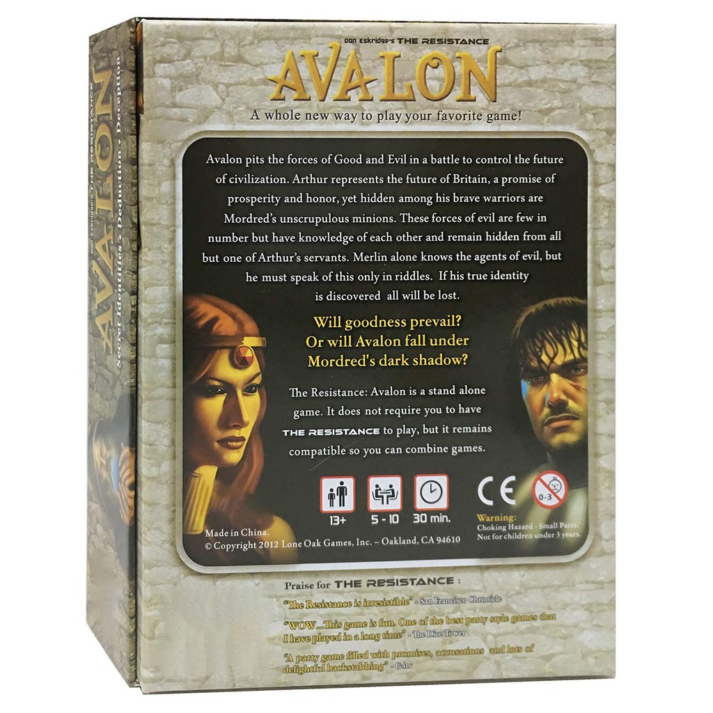 Mainan Board Game Avalon Tahan Lama