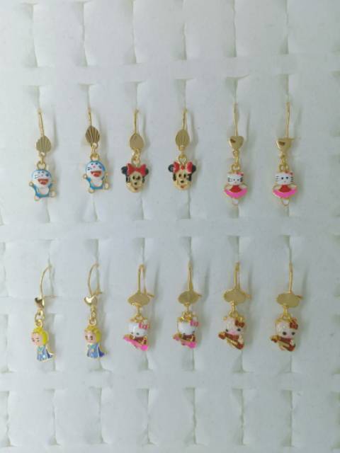 [1Lusin Random]Anting anak xuping lapis mas