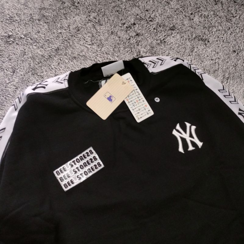 SWEATER CREWNECK NY MLB SLEVED TAPED CREAM AUTHENTIC FULLTAG &amp; LEBEL