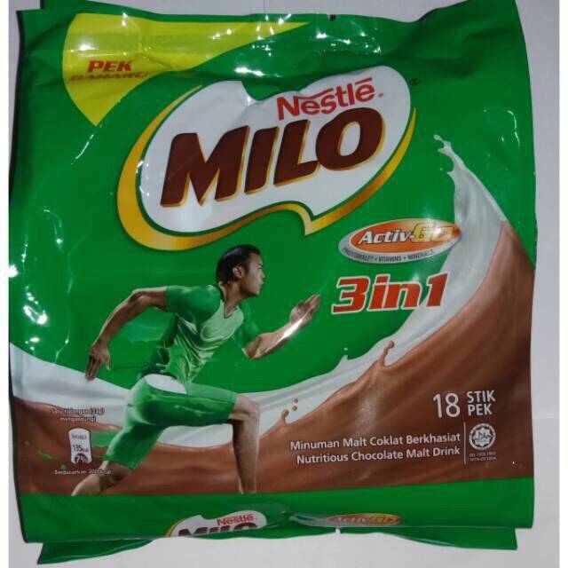 

Milo malaysia sachet isi 18 pcs
