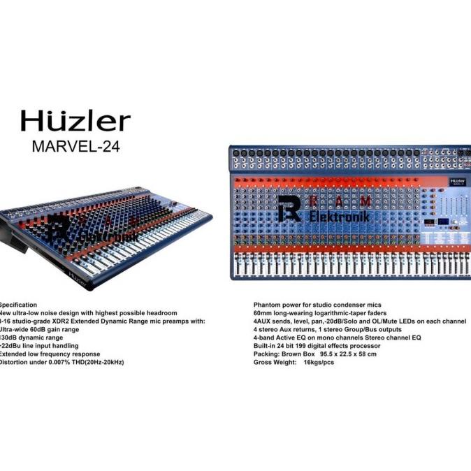 Mixer Audio Huzler 24 Channel MARVEL 24 Original