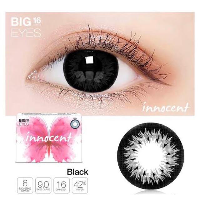 COD Paket Softlens X2 Innocent Dia 16 BIG EYES + Air Softlens Pure/Nice 60ml + Pinset Normal Murah Gojek Grab Instant soflens korea